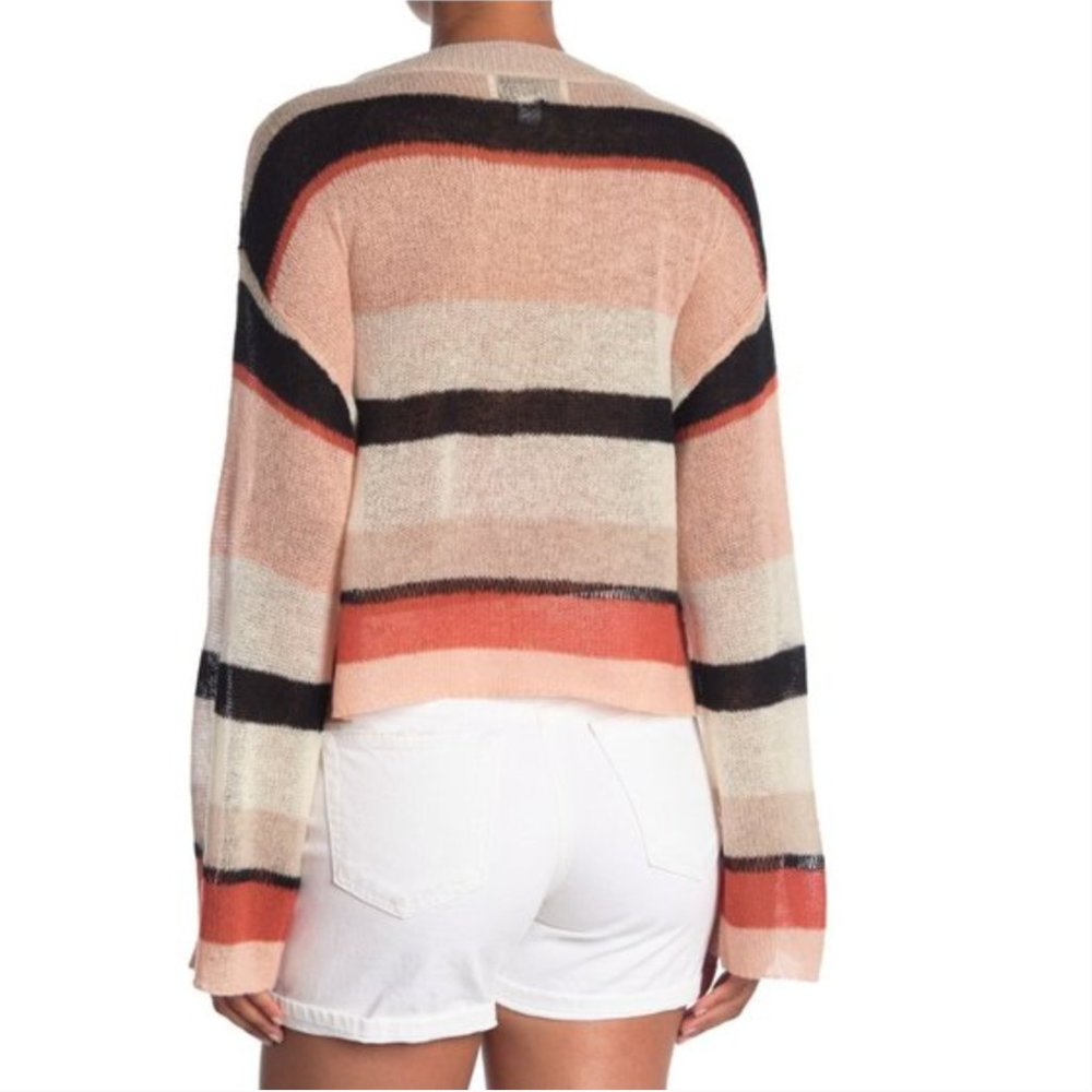 NWOT Stripe Drop Shoulder Pullover - Picture 2 of 2